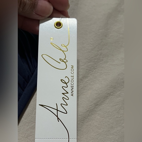 NWT Anne Cole Tummy control Tibe top swimsuit -Small Navy Blue - Picture 3 of 7